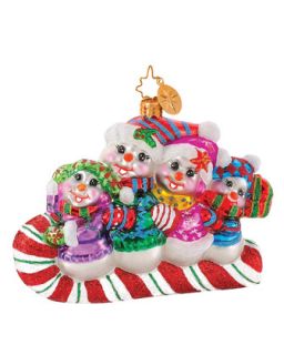 Christopher Radko Family Frolics Christmas Ornament   