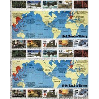 WWll Events Road to Victory Sheet of 20 x 29 cent US