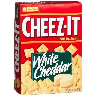 Cheez It Baked Snack Crackers, White Cheddar, 13.7 Ounce Boxes (Pack