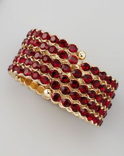 cara accessories crystal spiral bracelet red original $ 95 63