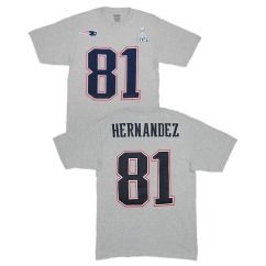 New England Patriots Aaron Hernandez Super Bowl Name and Number Jersey