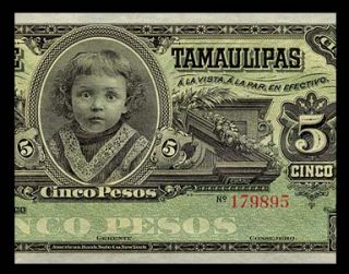 PESOS Banknote of TAMAULIPAS MEXICO 1914   Guadalupe Obregón   Pick