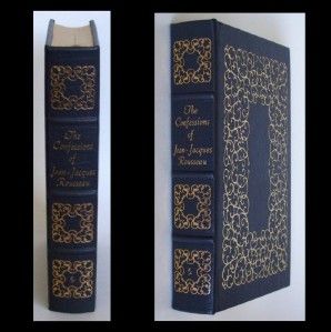 1980 Easton Press The Confessions of Jean Jacques Rousseau Deluxe