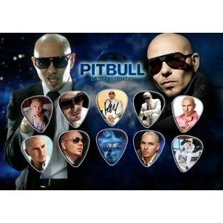 Pitbull Signed Autographed 500 Limited Edition Guitar Pick