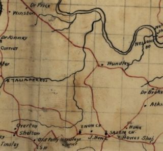 1864 Civil War Map Henrico County Virginia