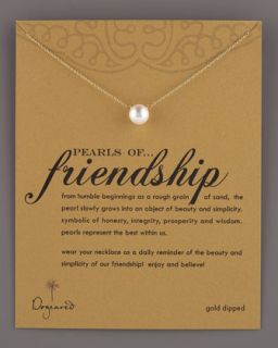 Y0FE1 Dogeared Pearls of Friendship Necklace