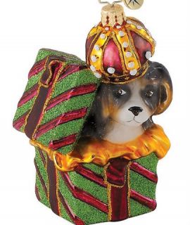 Radko King Henry The Dog Puppy for Christmas Ornament New