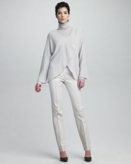 Armani Collezioni V Neck Overlap Cashmere Sweater, Long Sleeve