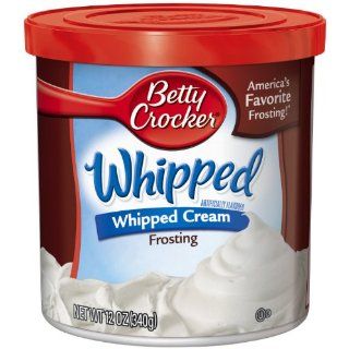 Betty Crocker Whipped Frosting, Whipped Cream, 12 Ounce Containers