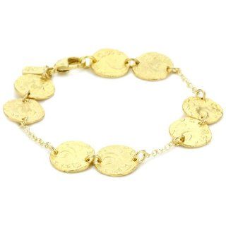 TAT2 Designs Coin Gold Coin Bracelet: Jewelry