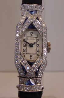 oscar heyman deco diamond platinum watch 7929 this beautiful case by