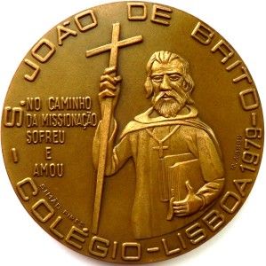 SAINT JOHN de BRITO Large Bronze Medal 236g (8oz) 80mm (3.14)