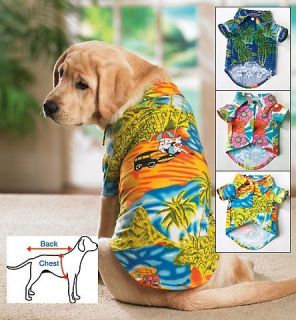 Small Beach Dog Hawaiian T Shirt Hawaiian Luau XS