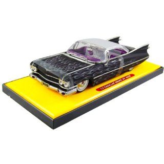  Coupe De Ville Diecast Model Car 124 Black w/ Flames Toys & Games