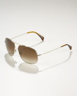 Gucci Round Aviator Sunglasses   