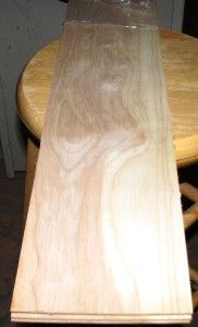 Thin Hickory 24 x 5 5 x 1 8 Lumber Boards Wood Flat Shipping SKU 1