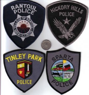 Illinois Police Patch Hickory Hills SWAT Subdued Eagle