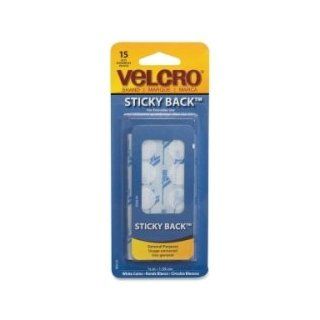 Velcro Sticky back Round Dots Hook & Loop Fastener   White