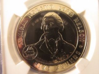 2005 Great Britian 5PND Horatio Nelson NGC MS65