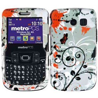 Hard Black White Vines Case Cover Faceplate Protector for