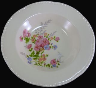 Vintage Homer Laughlin China Liberty Shape Floral Pattern Soup Bowl