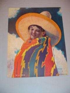 Hernando G Villa My Daddys Hat Mexican Boy Print 40s