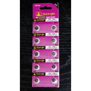 10 pack AG2 Alkaline Button Cell Battieries (compatible