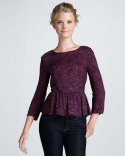  top available in royal $ 118 00 ella moss paulina dotted peplum top
