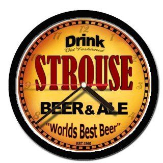 STROUSE beer and ale cerveza wall clock 