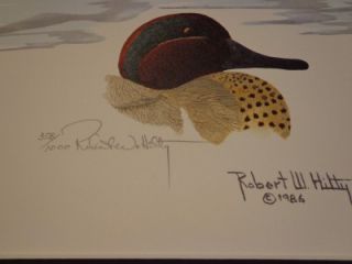 ducks unlimited lithograph artwork by robert w hilty