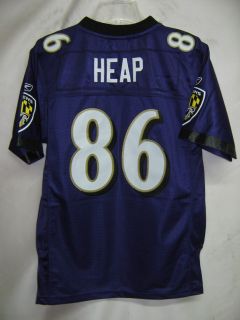  Ravens Premier NFL Youth Jersey Todd Heap Purple Size Small 8