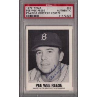 Pee Wee Reese 1977 TCMA PSA/DNA Autograph   Sports