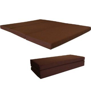 Brand New Brown Shikibuton Trifold Foam Beds 4 Thick X 60