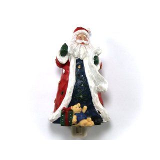 Night Light   Classic Wood Carving like Santa Claus Home