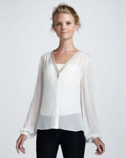 miriam sheer silk blouse original $ 395 now $ 237