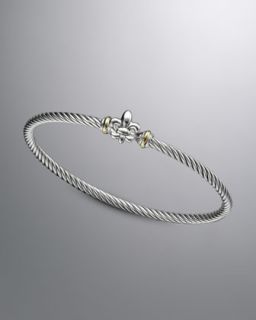 Y0SCS David Yurman Cable Collectibles® Bracelet, Fleur de lis