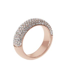 Michael Kors Pave Dome Ring, Rose Golden   Neiman Marcus