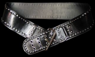 Heavy Leather NYC Belt Iron Maiden Kiss Metal Black New