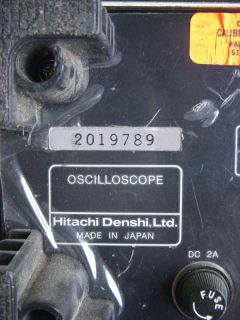 about this item up for sale is this hitachi v 209 oscilloscope this