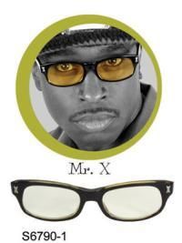 Mr x Classic 50s Black Horn Rimmed Retro Party Glasses