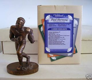 Paul Hornung 2006 Packers Autograph Statue Smeared