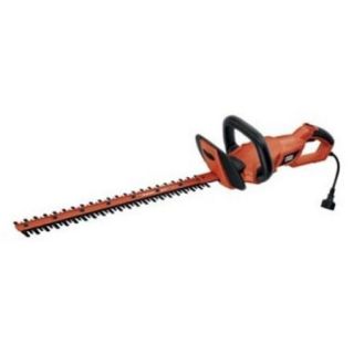 Black Decker Powerful Electric Hedge Trimmer w Dual Action 24 Steel