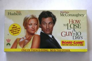 How to Lose A Guy in 10 Days Movie Board Game New SEALED