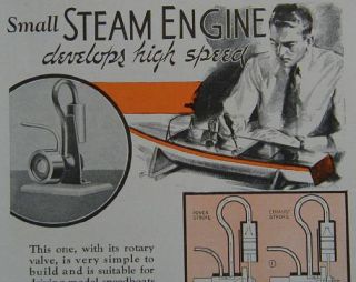 Steam Engine Boiler 1937 How to Plans Build Hi Speed No Casting Needed