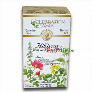 Hibiscus Tea   Certified Organic   24 Teabags Health