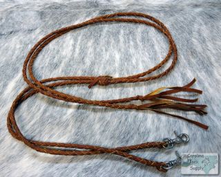 Leather Braided Western Split Reins New Horse Tack