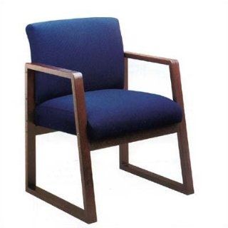 Bristol Guest Chair with Sled Base Finish Walnut