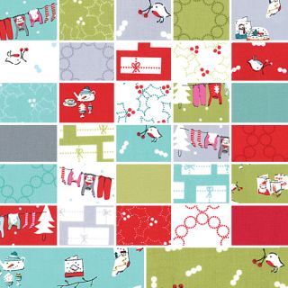 Aneela Hoey CHERRY CHRISTMAS 5 Charm Pack Fabric Quilting Squares Moda