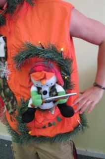 Hillbilly Light Up Ugly Christmas Sweater Party Vest Redneck Hunter