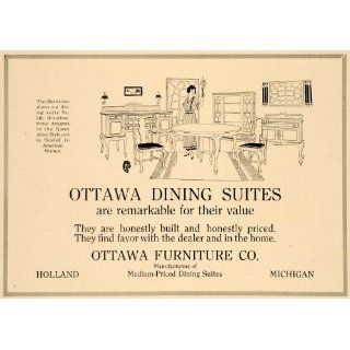 1919 Ad Ottawa Dining Suite Furniture Holland Michigan